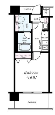 レオンコンフォート難波の間取り画像