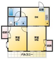 コーポサニーの間取り画像