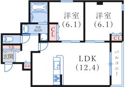 マノワール・ラ山本通りの間取り画像