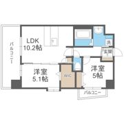 スプランディッド中之島WESTの間取り画像