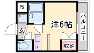 コスモメイト北野の間取り画像