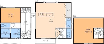 北土居1丁目一戸建の間取り画像