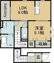 リーブルファイン今伊勢町1号棟の間取り画像