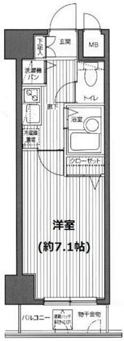 ガラ・ステージ麻布十番の間取り画像