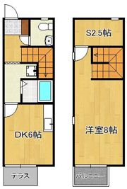 キューブ南方の間取り画像