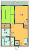 コーポウィンドミルの間取り画像