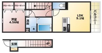 Andante Kotobukiの間取り画像