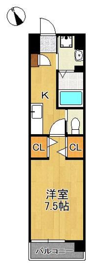 ウイングス西本町の間取り画像