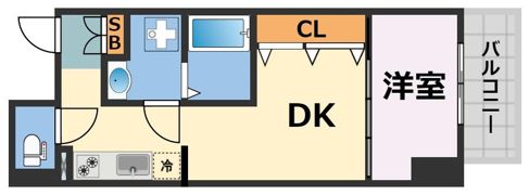 ワールドアイ京町堀の間取り画像