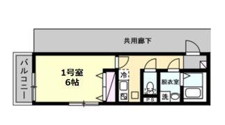 ベイルームSunrise Kawasakiの間取り画像