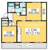 ヴィラナリー屋島3号棟の間取り画像