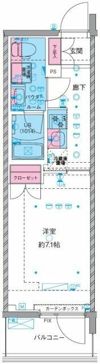 ジェノヴィア横浜石川町の間取り画像