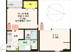 メルヴェーユ蛍池の間取り画像