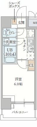 プランドール新北野の間取り画像