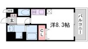 アスヴェル兵庫駅前の間取り画像
