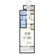 プレサンス難波クチュールの間取り画像