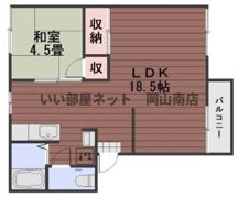 妹尾グリーンコーポの間取り画像