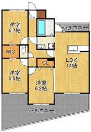 ルート本城学研台の間取り画像