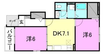 グランフレイム斎院の間取り画像