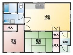 塩屋南町貸家の間取り画像
