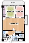 マンショングランメールの間取り画像