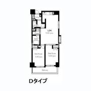 静岡市駿河区馬渕3丁目9階2LDKの間取り画像
