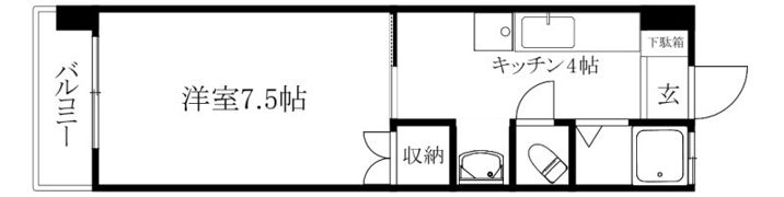 吉野マンションの間取り画像