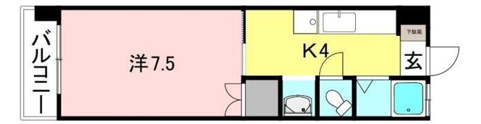 吉野マンションの間取り画像