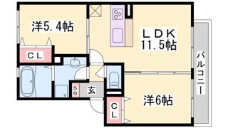 栖Ⅱの間取り画像