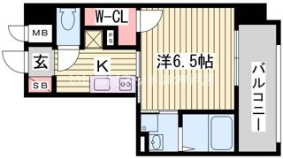 プライムレジデンス神戸・県庁前の間取り画像