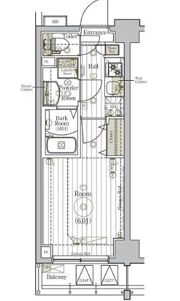 リライア阪東橋SOUTHの間取り画像