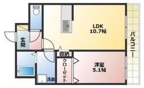 ミモザコートの間取り画像