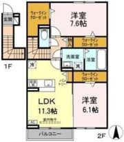 GLUCK西城の間取り画像