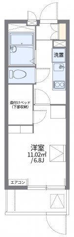 レオパレスフラワーヒル熊本の間取り画像