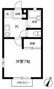 ヴィラージュ若宮の間取り画像