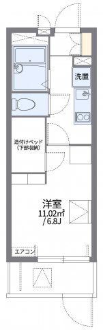 レオパレス蓮台寺西の間取り画像