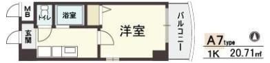 HOPE CITY天神橋の間取り画像