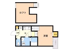 Dolce vita麦野Aの間取り画像