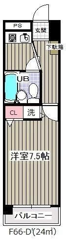 グランシャルム葛西(F-066)の間取り画像