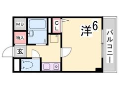 六甲ひのきの間取り画像