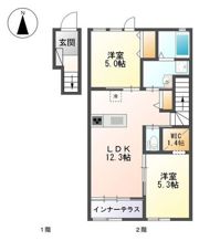 カーサ ドマーニ Ⅱの間取り画像
