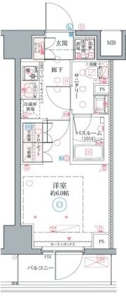 クレヴィスタ阪東橋Ⅱの間取り画像