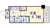エスリード神戸兵庫駅アクアヴィラの間取り画像