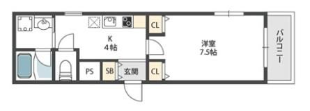パレ・クレールの間取り画像