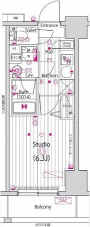 ガーラ・グランディ横濱関内の間取り画像