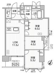 アプリーレ神戸元町の間取り画像