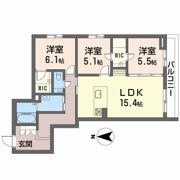 シャーメゾンステージ古川西 B棟の間取り画像