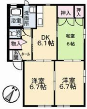 ソレイユ D棟の間取り画像