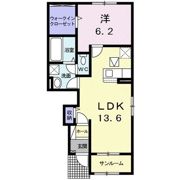 シーシャロームAの間取り画像