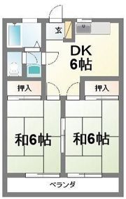 ゴールドハイツの間取り画像